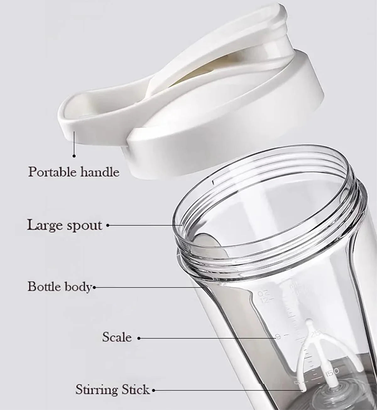 Electric Protein Shaker Bottle